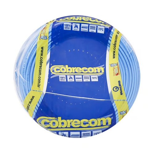 Cabo Flexicom 2,5mm 100m Azul Claro 11505 Cobrecom
