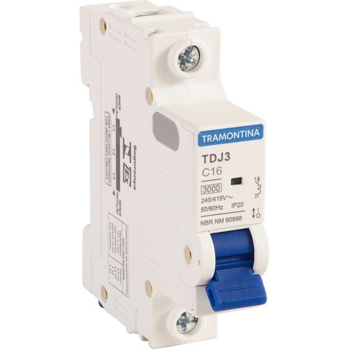 Disjuntor TR3KA C16 1 Polo 16 Amperes 58011105 Tramontina