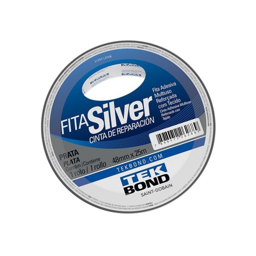 Fita Silver Prata 48mm x 25 metros Tekbond
