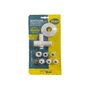 Adaptador para Filtro Em Abs Branco Com Registro Integrado Blister Blukit