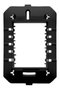 Placa 4 x 2 Com Suporte Saída de Fio Ø10mm Habitat Black Fame